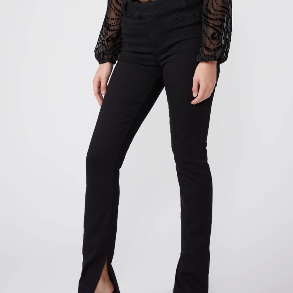 Paige Constance Skinny Jeans, Black, Size 25